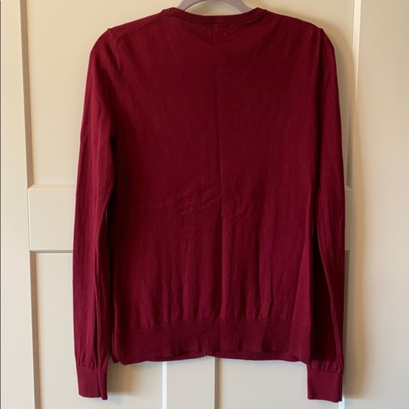 Wine Colored Cardigan - Picture 3 of 3